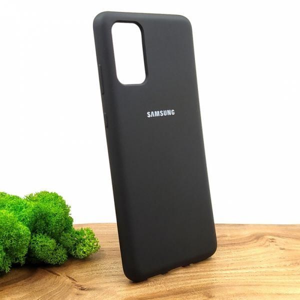 Чохол Silicone Case для Samsung S20+ Black(зас.тов.)
