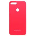 Матовий чохол Silicone Case Huawei P Smart Red(зас.тов.)