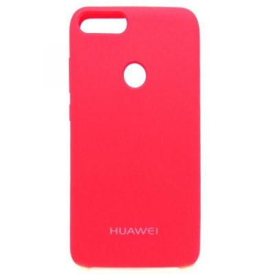 Матовий чохол Silicone Case Huawei P Smart Red(зас.тов.)