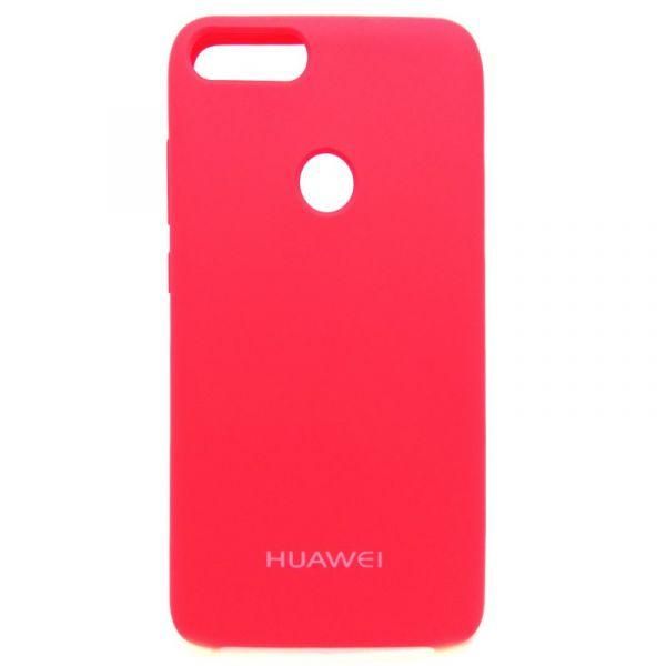 Матовий чохол Silicone Case Huawei P Smart Red(зас.тов.)