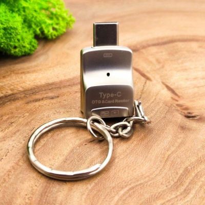 Універсальний кардридер OTG Type-C на USB/MicroSD