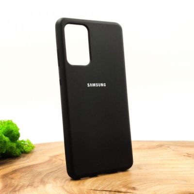Чохол Silicone Case для для Samsung A72 Black(зас.тов.)