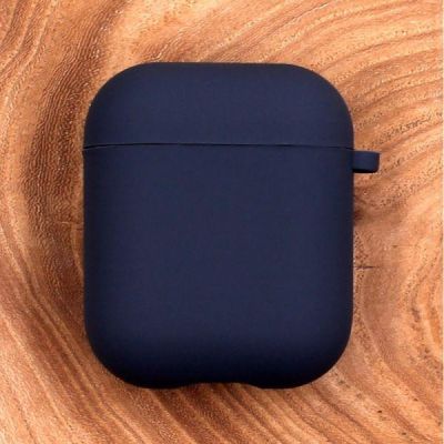 Оригінальний матовий чохол Silicone Case для AirPods Original Assembly Navy Storm
