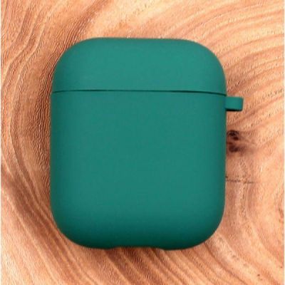 Оригінальний матовий чохол Silicone Case для AirPods Original Assembly Blue Green