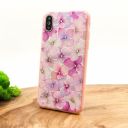 Силіконовий Чохол квіти зі стразами для iPhone XS(зас.тов.)