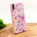 Силіконовий Чохол квіти зі стразами для iPhone XS Max(зас.тов.)