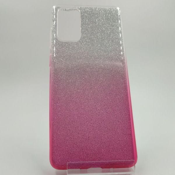 Силіконовий чохол із блискітками VAJA SAMSUNG S20+ Pink(зас.тов.)
