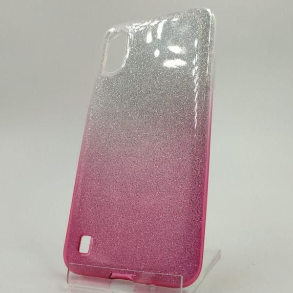 Силіконовий чохол із блискітками VAJA SAMSUNG A01 Pink(зас.тов.)