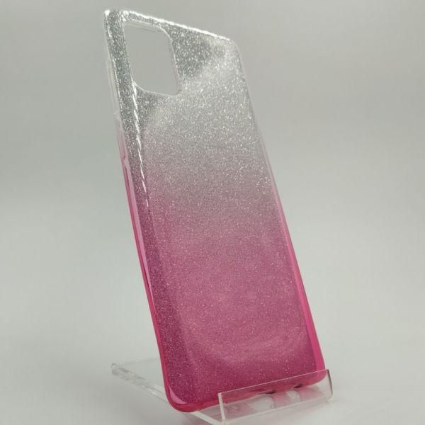 Силіконовий чохол із блискітками VAJA SAMSUNG A71 Pink(зас.тов.)