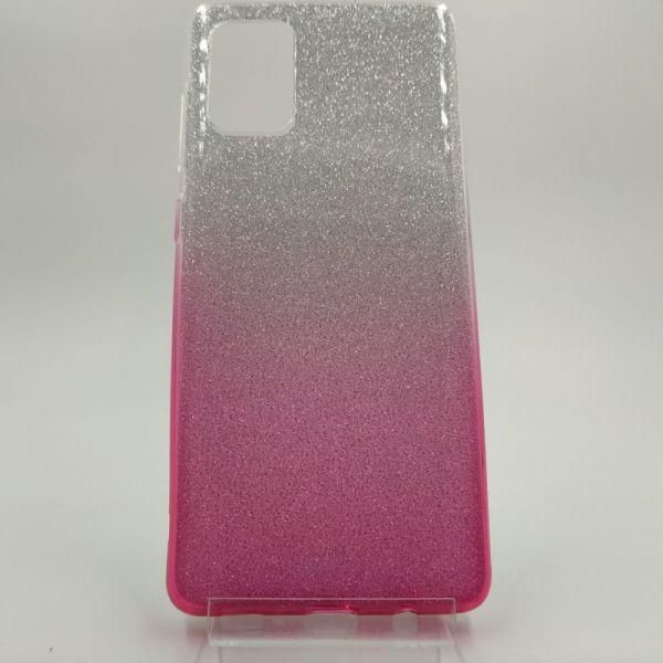 Силіконовий чохол із блискітками VAJA SAMSUNG A71 Pink(зас.тов.)