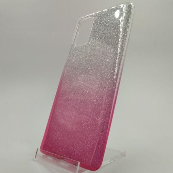 Силіконовий чохол із блискітками VAJA SAMSUNG A71 Pink(зас.тов.)