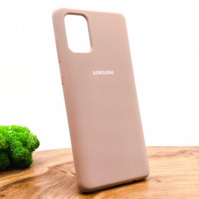 Чохол Silicone Case для Samsung A71 Matte Pink