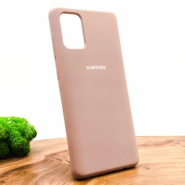 Чохол Silicone Case для Samsung A71 Matte Pink