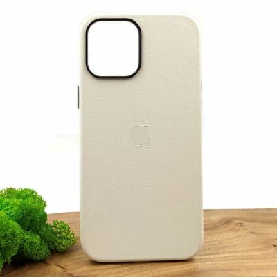 Шкіряний Чохол Molan Leather Case для iPhone 12/12 Pro White(зас.тов.)
