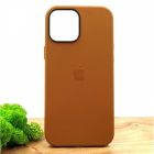 Шкіряний Чохол Molan Leather Case для iPhone 12 Pro Max Brown(зас.тов.)