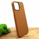Шкіряний Чохол Molan Leather Case для iPhone 12 Pro Max Brown(зас.тов.)