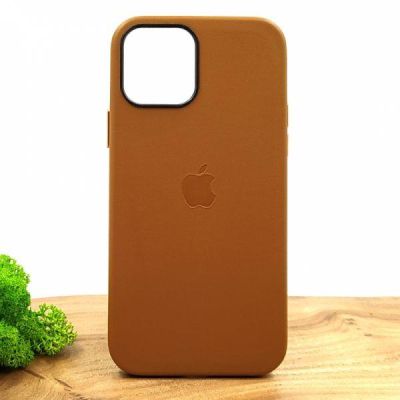 Шкіряний Чохол Molan Leather Case для iPhone 12/12 Pro Brown(зас.тов.)