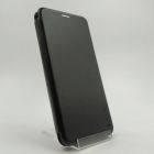 Шкіряний протиударний чохол-книжк Samsung A01 Black(зас.тов.)