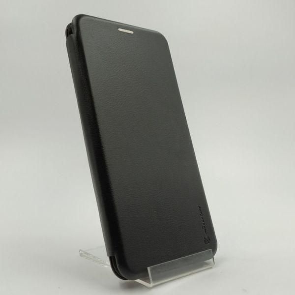 Шкіряний протиударний чохол-книжк Samsung A01 Black(зас.тов.)