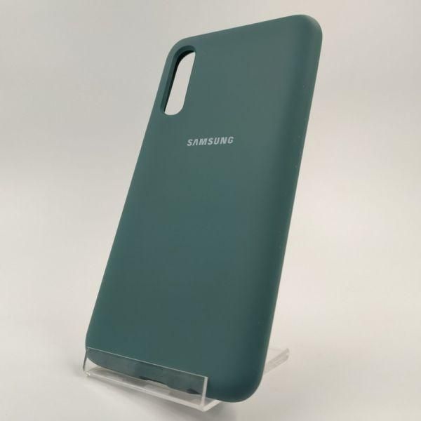 Чохол Silicone Case для Samsung A50 Blue Green