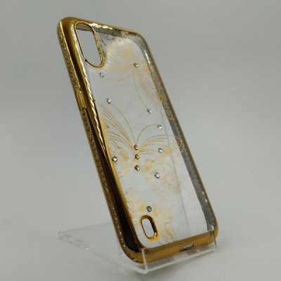 Силіконовий чохол Kings Bar зі стразами Samsung A01 Butterfly(зас.тов.)