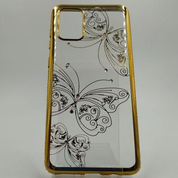 Силіконовий чохол Kings Bar зі стразами Samsung A71 Butterfly(зас.тов.)