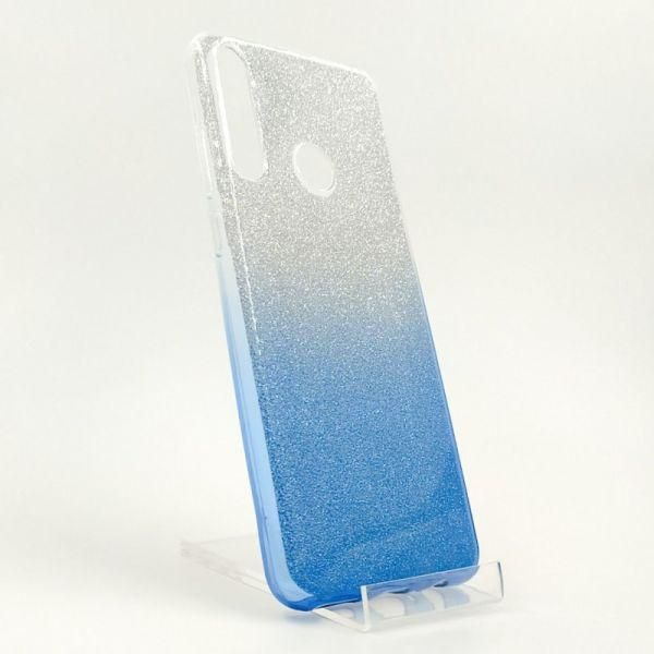 Силіконовий чохол із блискітками VAJA Huawei P40 Lite E Blue(зас.тов.)