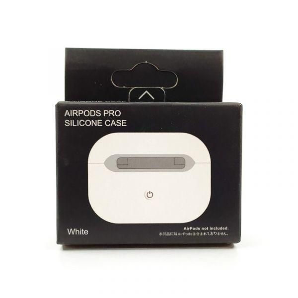 Ультратонкий силіконовий чохол для навушників AirPods Pro REMAX White(зас.тов.)