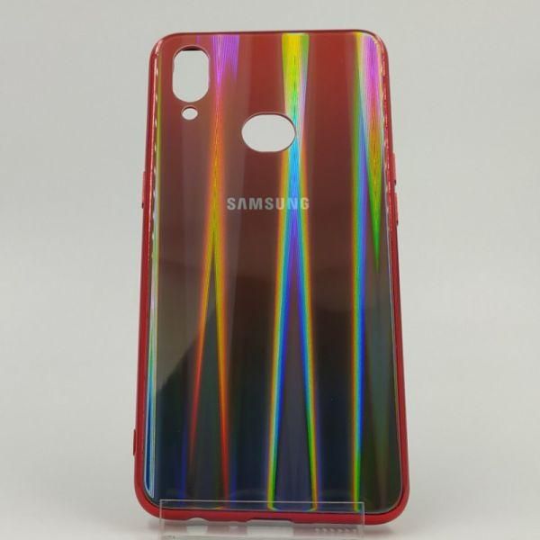 Скляний чохол Gradient case Samsung A10S wine-colored(зас.тов.)