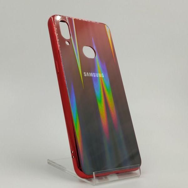 Скляний чохол Gradient case Samsung A10S wine-colored(зас.тов.)