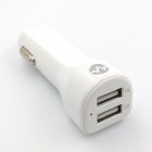 Зарядний пристрій в авто Morbest 2USB/3A White (Білий)