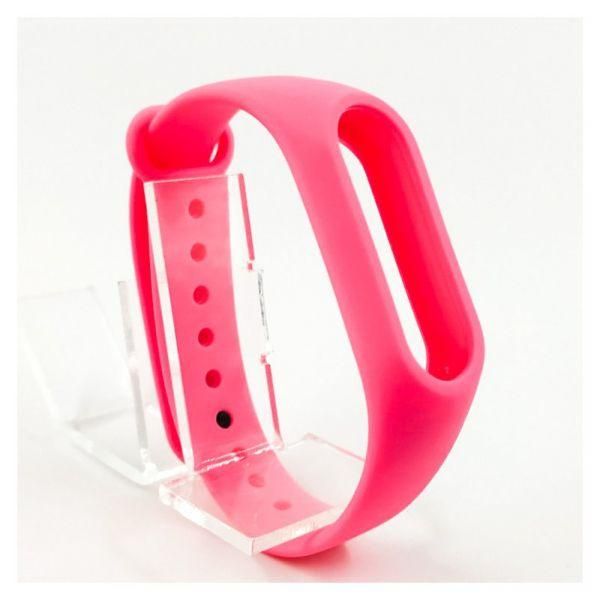 Силіконовий ремінець браслет для Mi Band 2 Pink(зас.тов.)