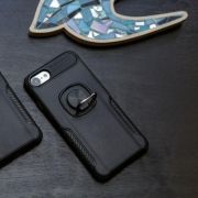Чохол HONOR Premium з кільцем iPhone 7/8 Black(зас.тов.)