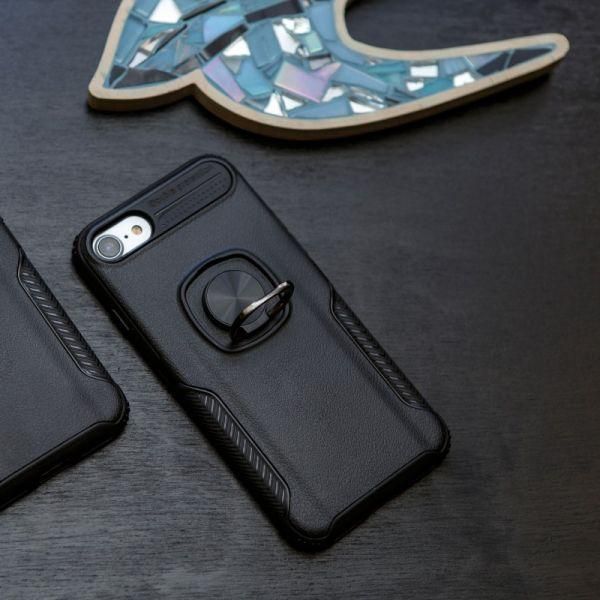 Чохол HONOR Premium з кільцем iPhone 7/8 Black(зас.тов.)