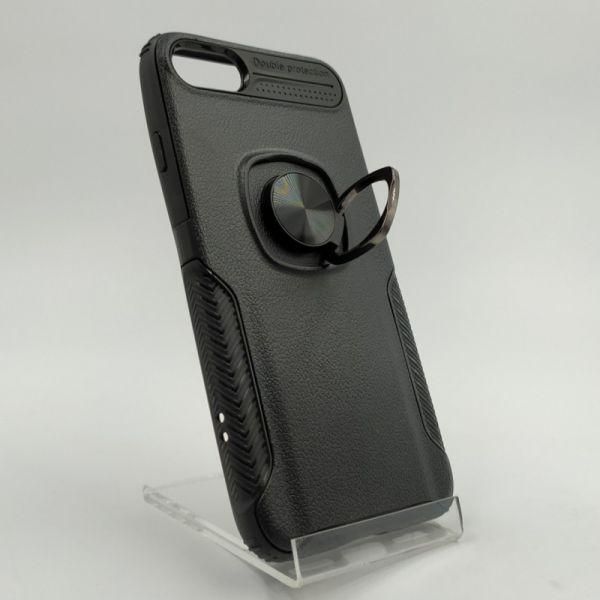 Чохол HONOR Premium з кільцем iPhone 7/8 Black(зас.тов.)