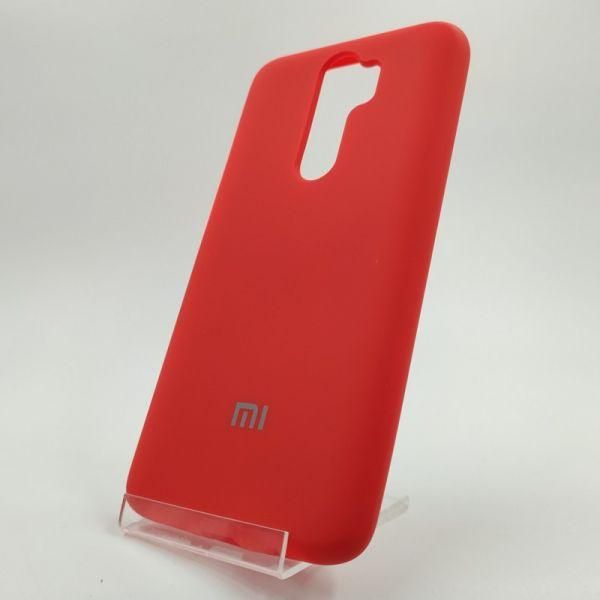 Матовий чохол Silicone Case Xiaomi Note 8 Pro Red(зас.тов.)