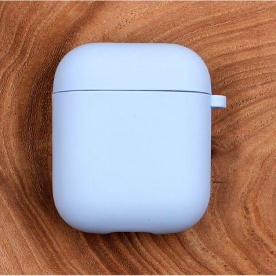 Оригінальний матовий чохол Silicone Case для AirPods Original Assembly Blue Agat