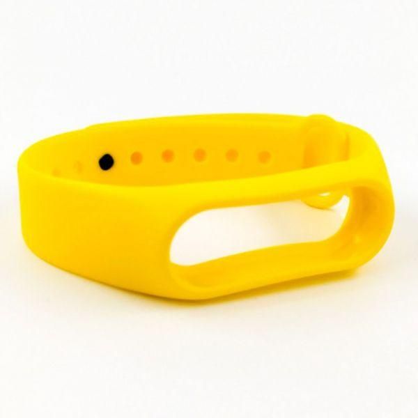 Силіконовий ремінець браслет для Mi Band 2 Yellow(зас.тов.)