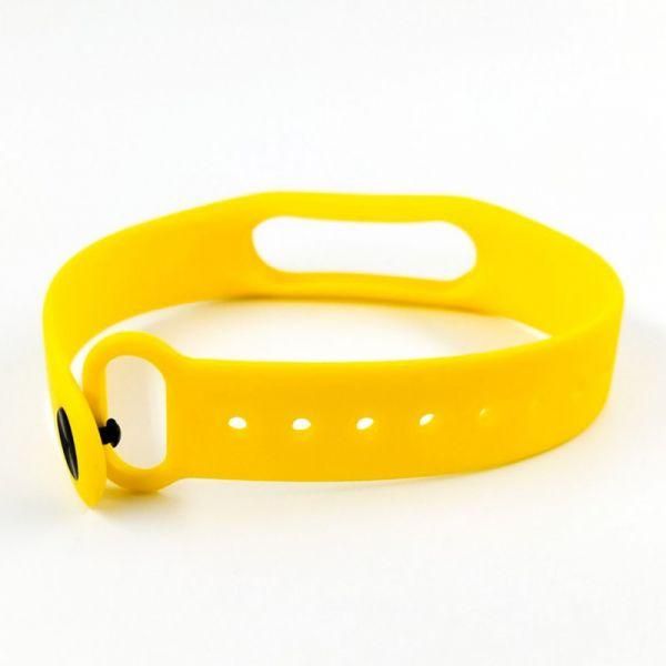 Силіконовий ремінець браслет для Mi Band 2 Yellow(зас.тов.)