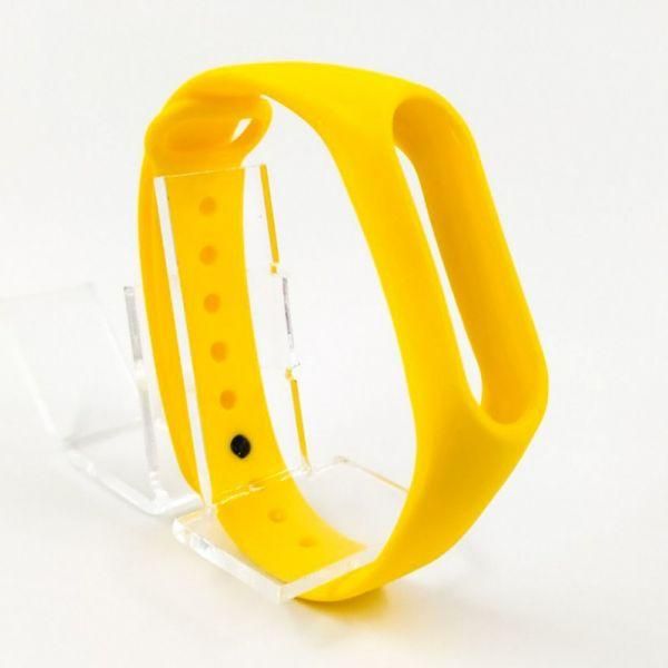 Силіконовий ремінець браслет для Mi Band 2 Yellow(зас.тов.)