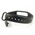 Силіконовий ремінець браслет для Mi Band 2 Black(зас.тов.)