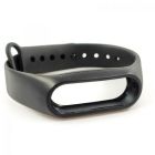 Силіконовий ремінець браслет для Mi Band 2 Black(зас.тов.)