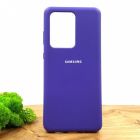 Чохол Silicone Case для для Samsung S20 Ultra Purple(зас.тов.)