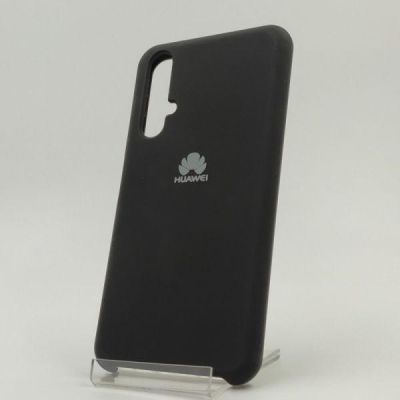 Матовий чохол Silicone Case Huawei Honor 20 Black(зас.тов.)