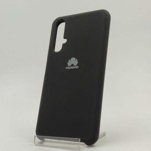 Матовий чохол Silicone Case Huawei Honor 20 Black(зас.тов.)