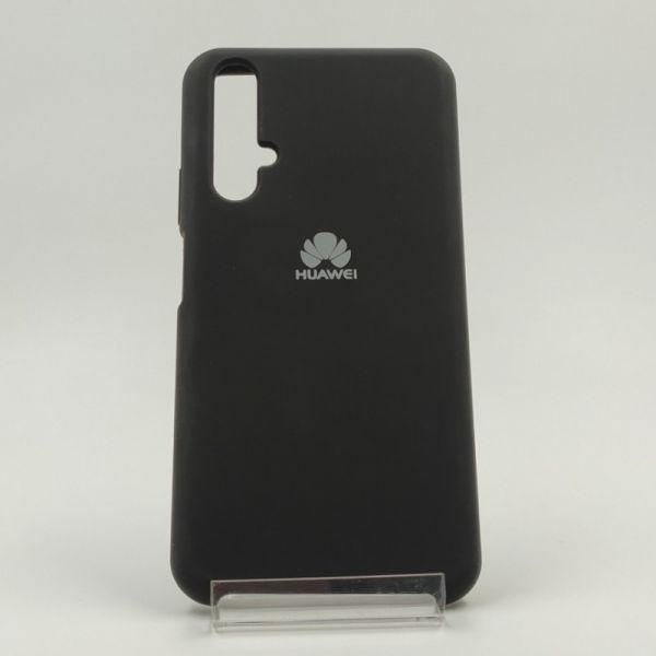 Матовий чохол Silicone Case Huawei Honor 20 Black(зас.тов.)