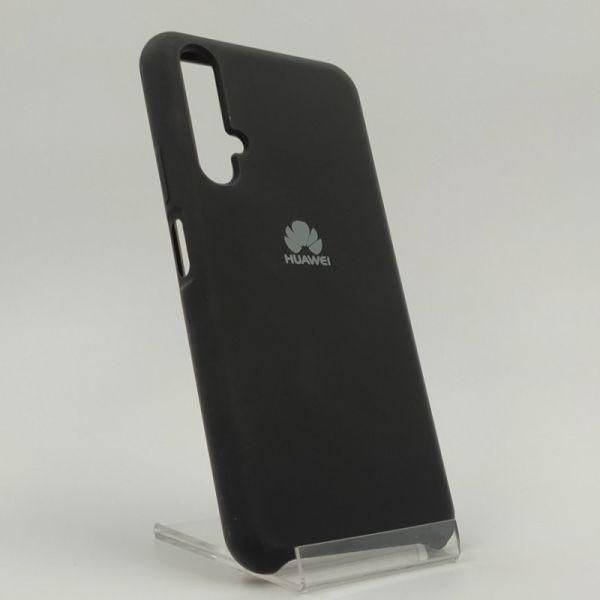 Матовий чохол Silicone Case Huawei Honor 20 Black(зас.тов.)