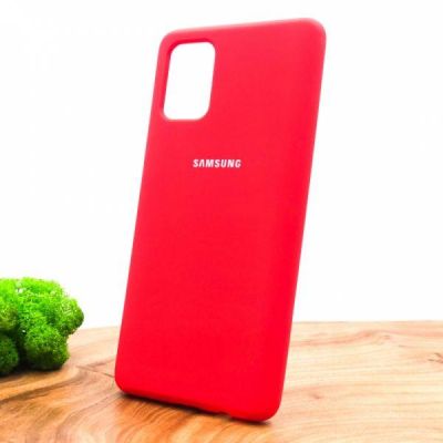 Чохол Silicone Case для Samsung A71 Red(зас.тов.)