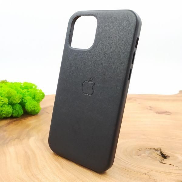 Шкіряний Чохол HOCO для iPhone 12/12 Pro BLACK(зас.тов.)