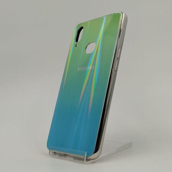 Скляний чохол Gradient case Samsung A10S aquamarine(зас.тов.)